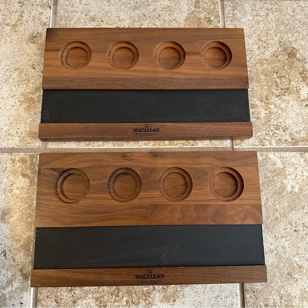 The Macallan Scotch Flight Tasting Boards - Never Used